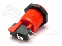 Drukcontact Arcade/Joystick rood 23,7mm